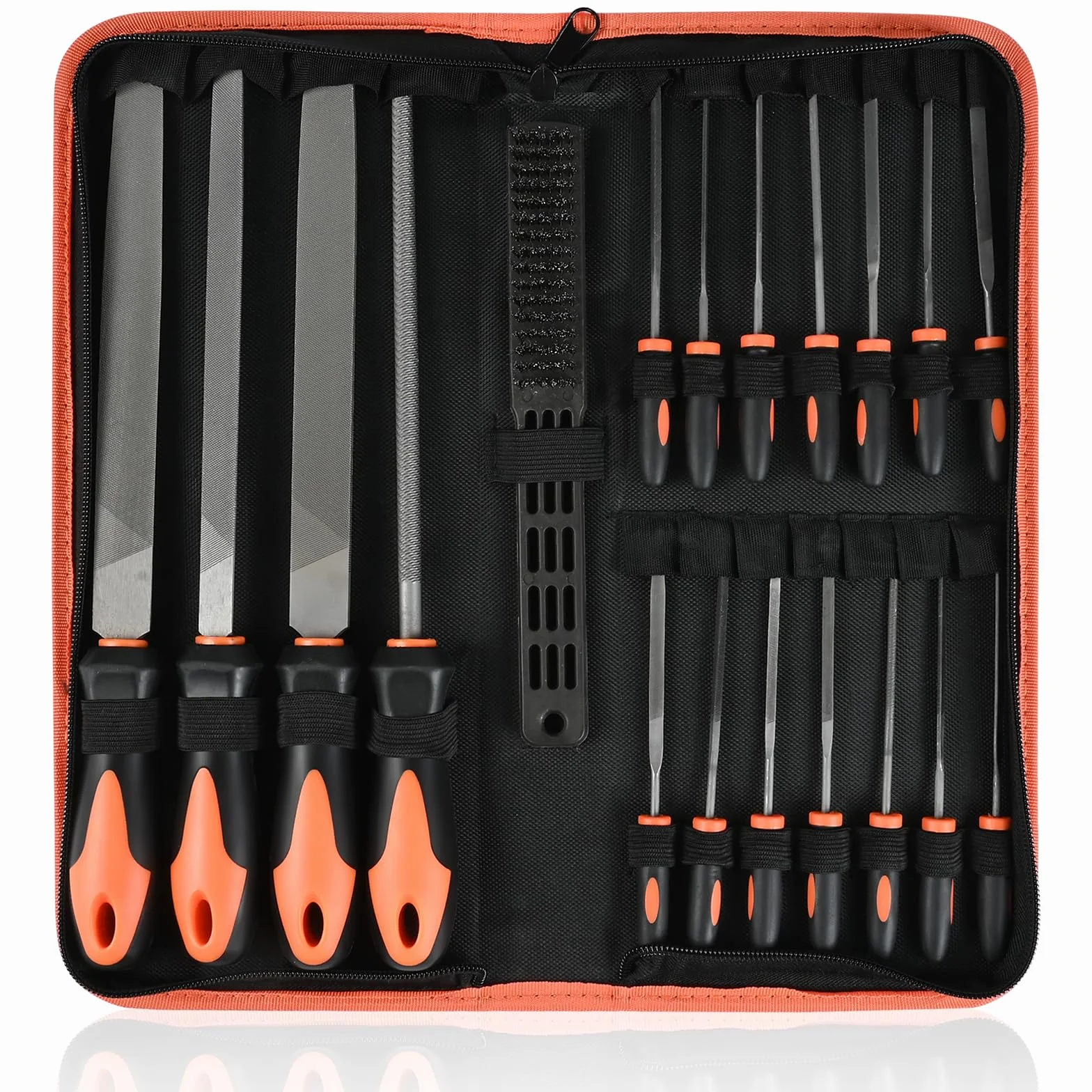 Lime Metallo Set di 19 Lime Professionali Punta Piatta Raspa Semitonda Rotonda Triangolare Quadrata T12
