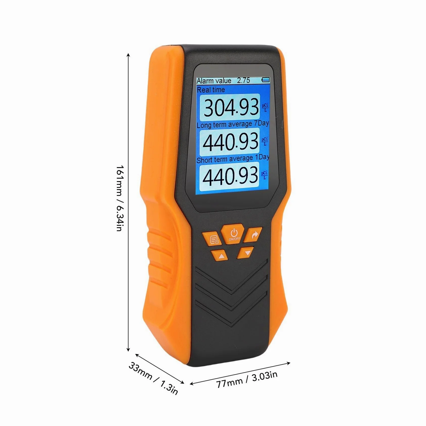 Monitor a qualità 'aria Rilevatore di radon Misuraze versatile for casa e scuola