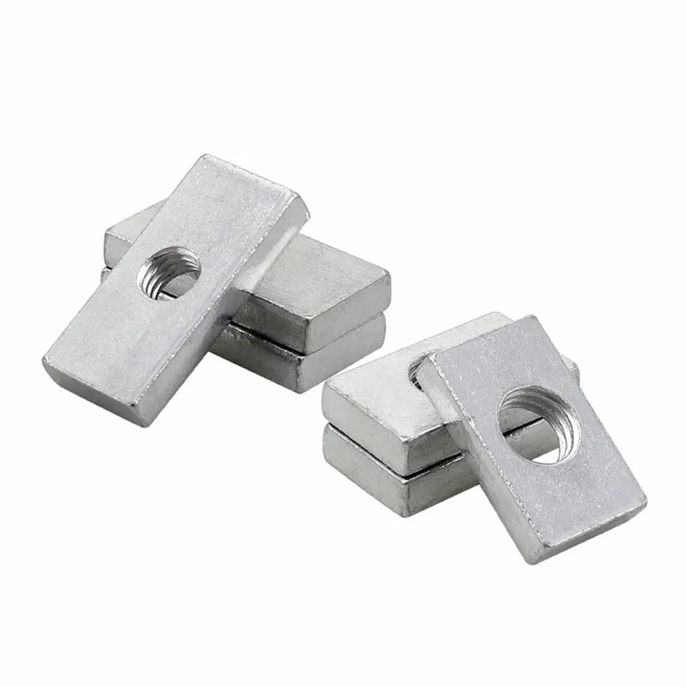 Dado a Mano 10 pz M3 M4 M5 M6 M8 Acciaio al Carbonio Zincato Profilo in Alluminio