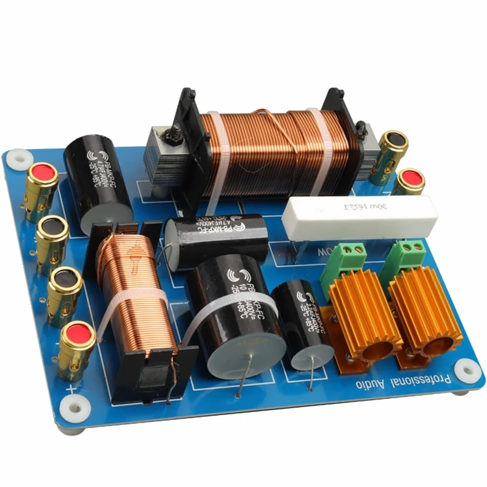 Divisore di Frequenza Professionale Crossover per Altoparlanti A Due Vie da 1500 W per Prestazioni Palco Singolo per Altoparlante Singolo da 15 Pollici e 18 Pollici