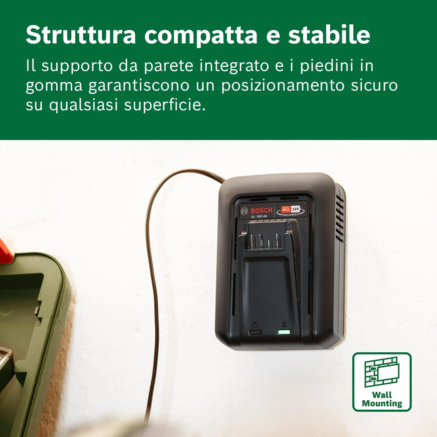 Bosch Starter Set 18V 4,0 Ah batteria al litio e caricabatteria rapido POWER FOR ALL