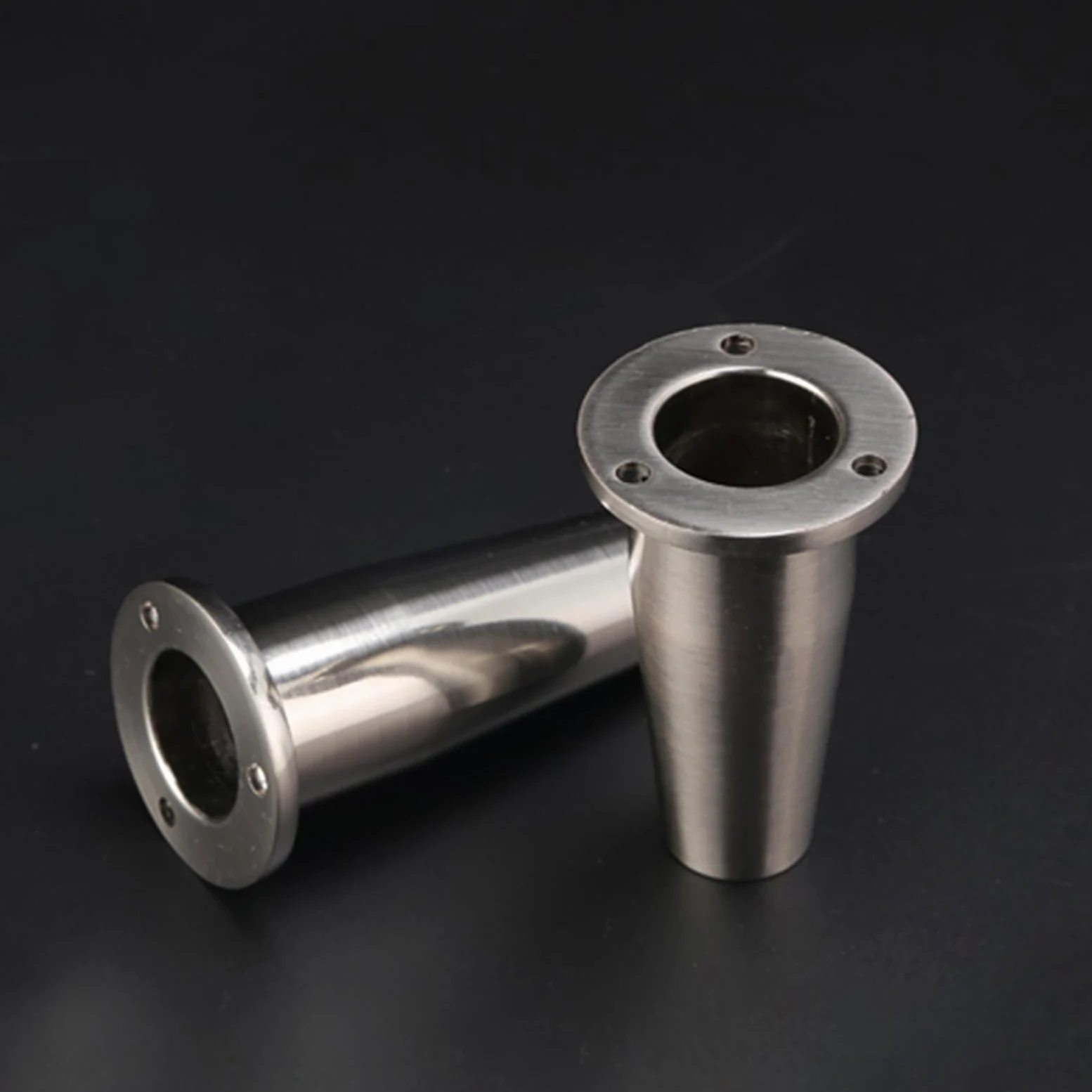 Generico Piedini per Divano Spazzolati da 15 cm 4 Pezzi Superficie Conica in Lega di Zinco Galvanizzata Altezza Piedini per Tavolo: 8-15 cm Gambe per Divano 15 cm/6"