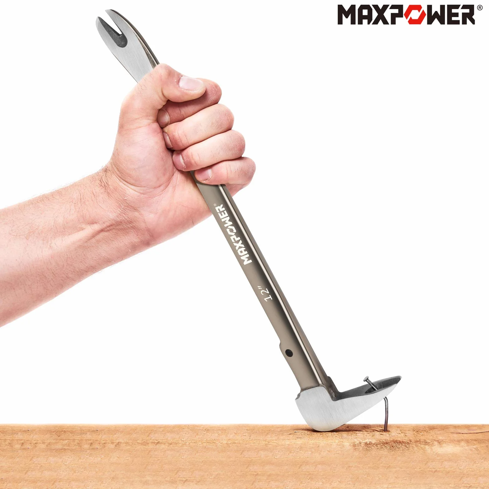 MAXPOWER Set di Leverino da Carpentiere, Confezione da 2 Leva per Estrattore per Unghie e Raschietto per Scalpello Levachiodi Giapponese (210 mm e 300 mm)