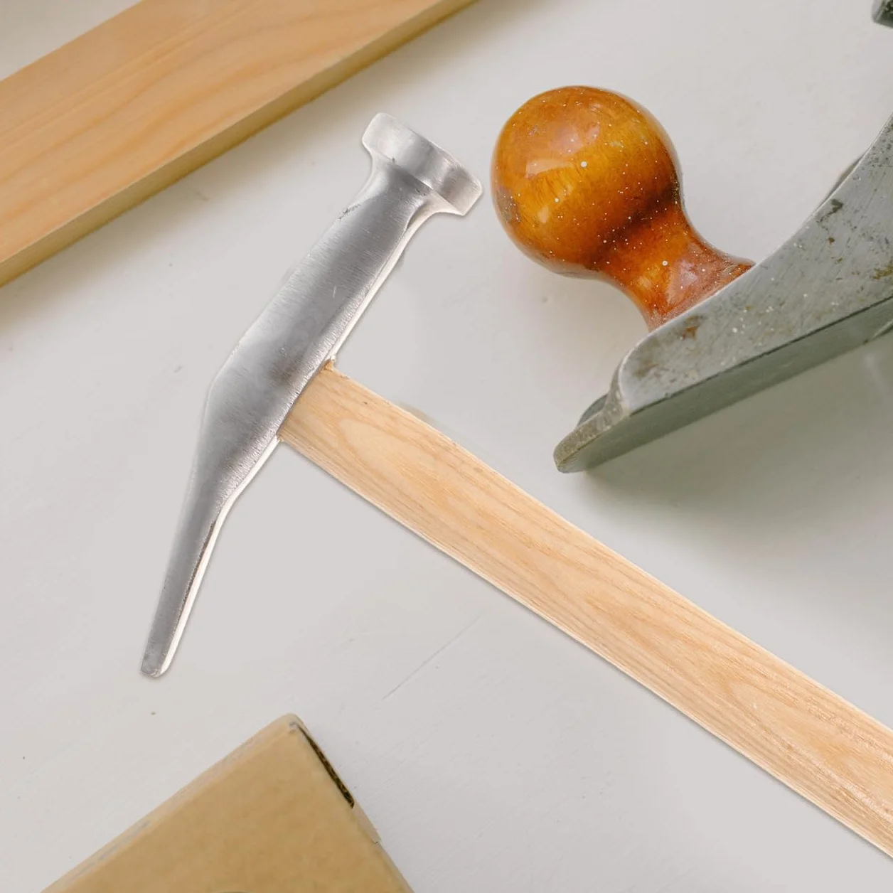 Healifty Martelletto in acciaio con manico in legno 9.45 pollici antiruggine riparazione scarpe