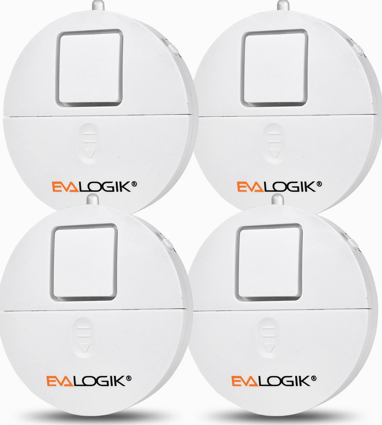 EVA Logik finestre con allarme sonoro 120dB allarme e vibrazioni sensori compatibile con quasi tutte le finestre, Confezione da 4, Infradito colorati estivi, con finte perline