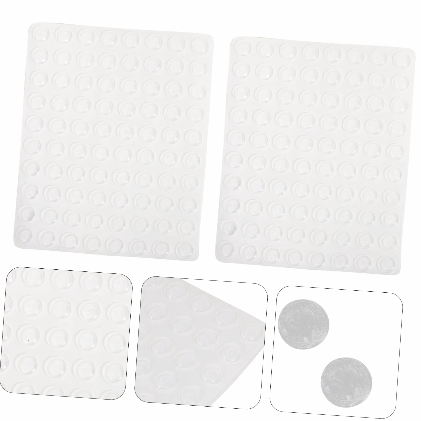 5 Set Particelle Colloidali Anti-collisione Coperini Di Porta Del Gabinetto Paraurti Della Porta Paraurti Per Mobili Da Cucina Pastiglie Per Mobili Gel Di Silice 2 Fogli*5