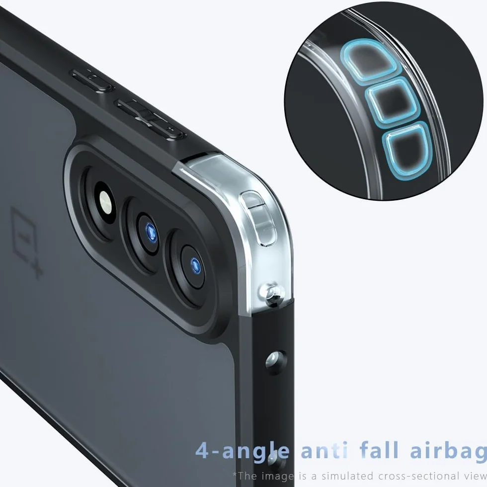 Lemxiee Cover per OnePlus Nord 5 Case con Anti-impronta & Anti-caduta Custodia in silipere flessibile + Acrilico smerigliato