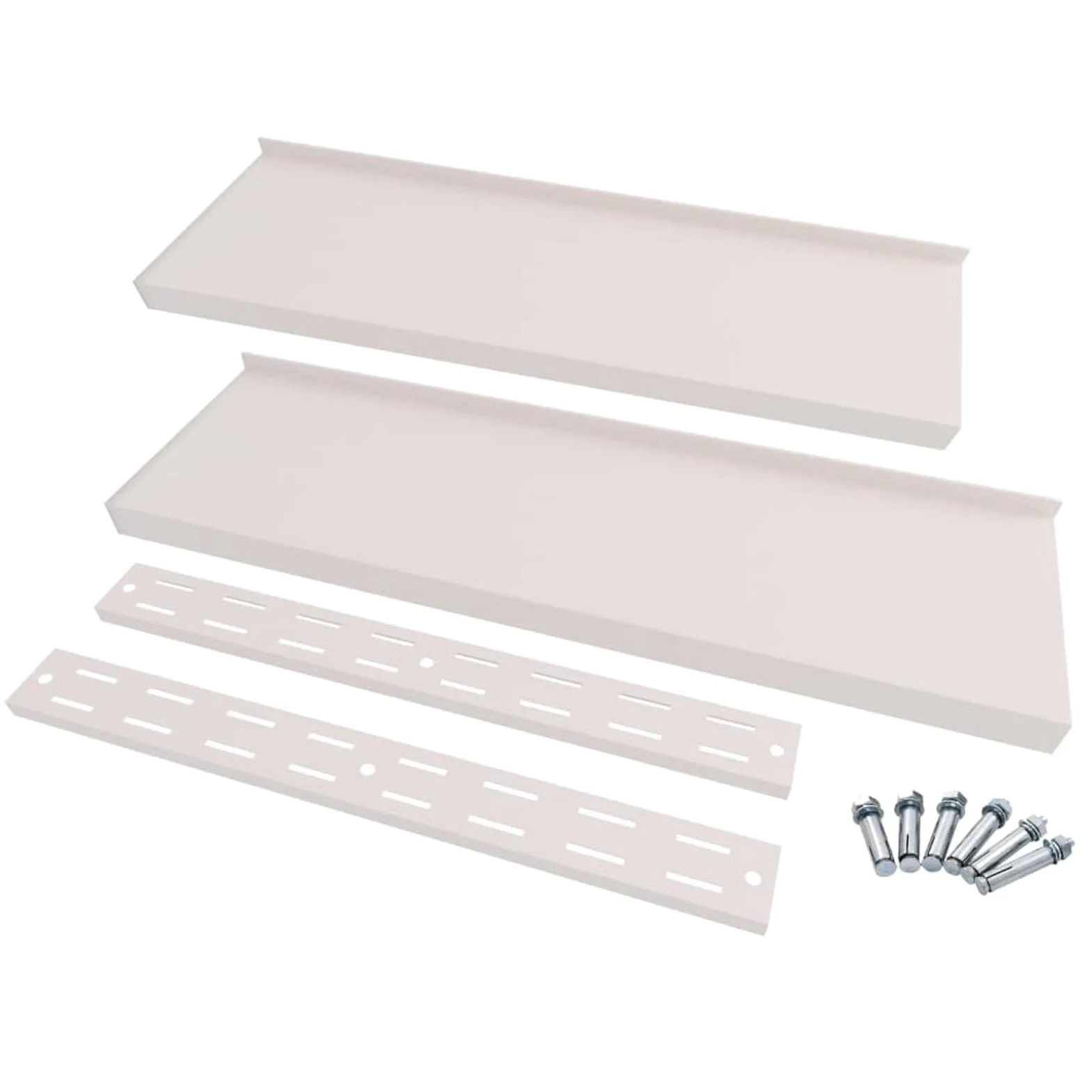 ZHOUMIN Mensole Galleggianti a 2 Livelli 2 pz in Acciaio Inox 300x30 cm,Mensola da Parete,Mensole da Muro,Mensole da Muro Design Moderne