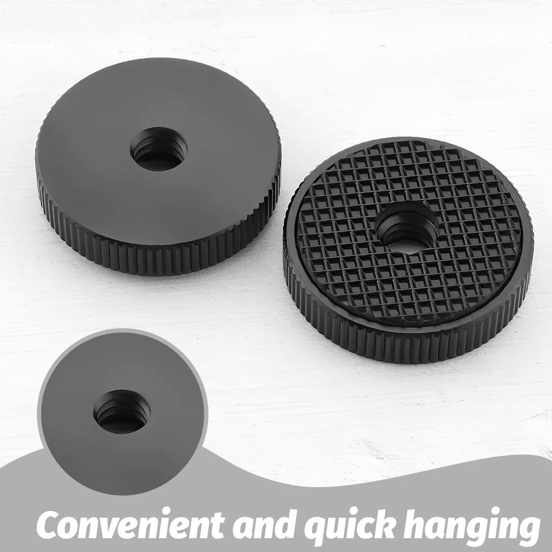 4 Pezzi 1/4" Macchina Fotografica In Rotella Del Pollice Femmina, 26x6.5mm, Dado Bloccaggio Della Macchina Fotografica Adattatore Per Macchina Fotografica Al Microfono Treppiede Collegamento