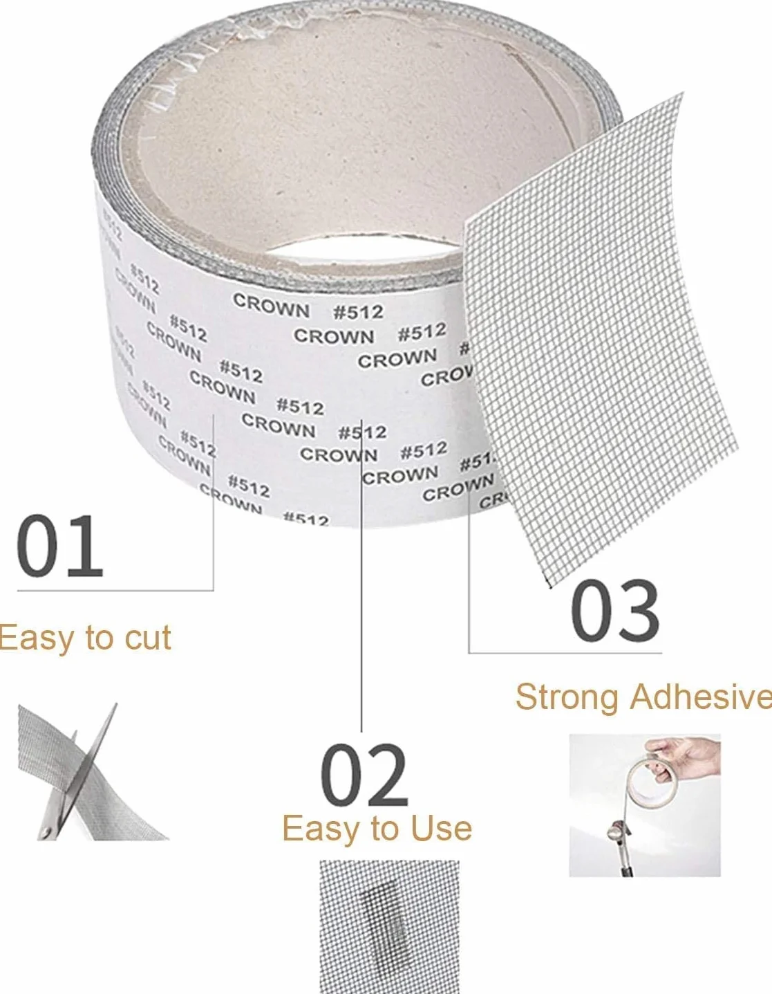 Nastro Adesivo Fibra Di Vetro Riparazione Zanzariere Schermo Patch Anti-zanzara Finestre Porte