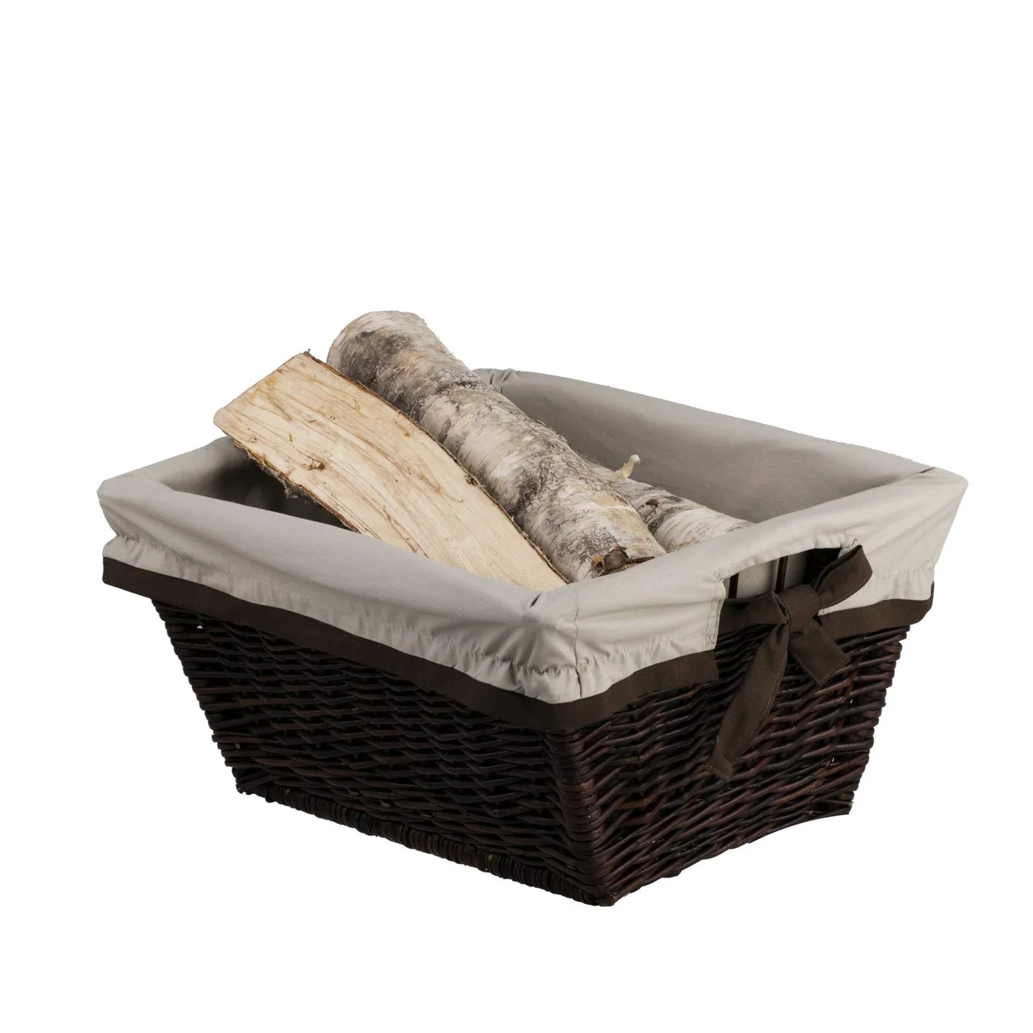 Cesta Portalegna da Interno in Vimini Porta Legna da Interni Fatto a Mano Cesta in Vimini per Legno Cestino per tronchi Ceste per Legna da Interno