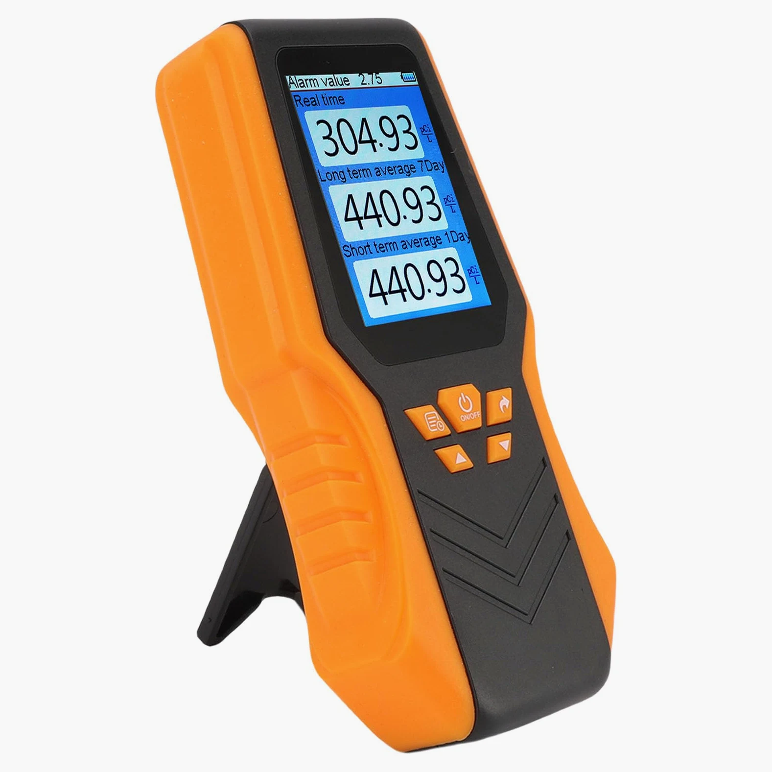 Rilevatore di Radon Misurazione Accurata in Tempo Reale Display LCD per Kit di Test del Radon Portatile Compatto per la Casa, L'ufficio e la Scuola