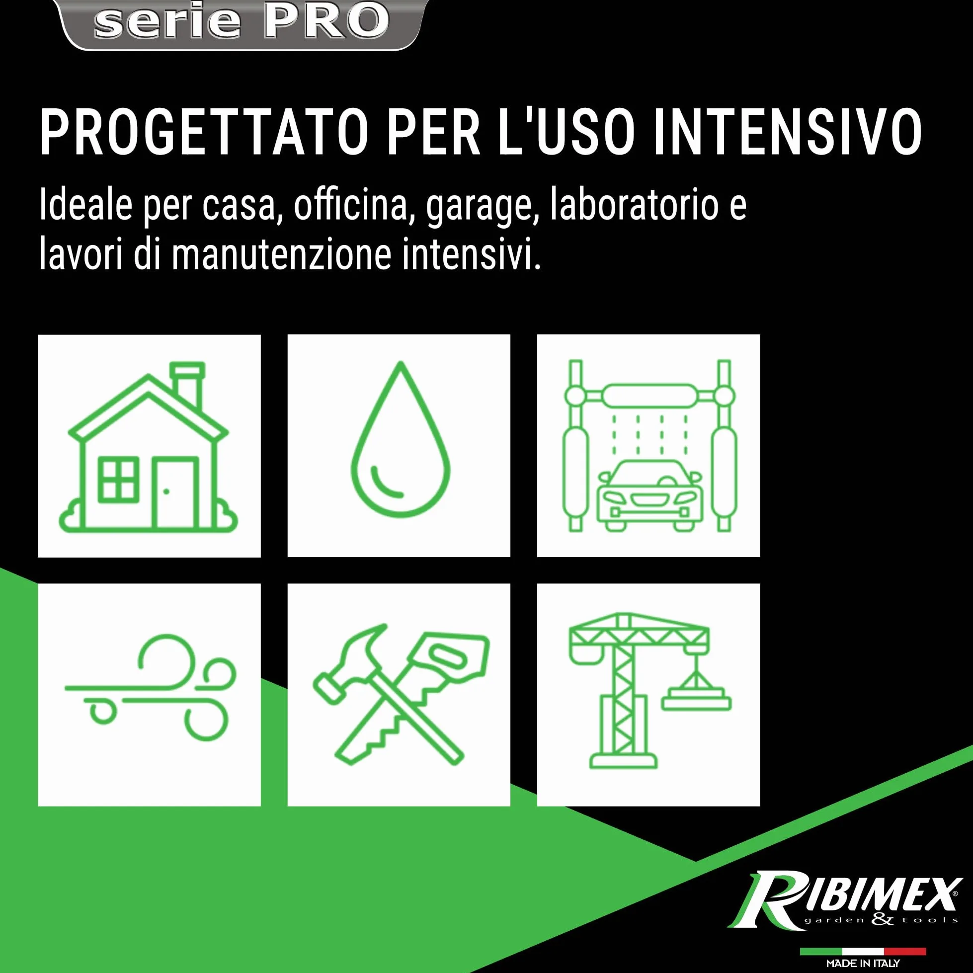 Ribimex Aspiratore Solidi e Liquidi Aspirix Serie Pro Classe M, Bidone Aspiratutto Professionale 20 L, 1400 W, Presa Elettroutensili e Funzione Soffiante, Accessori Inclusi - PRASP20M