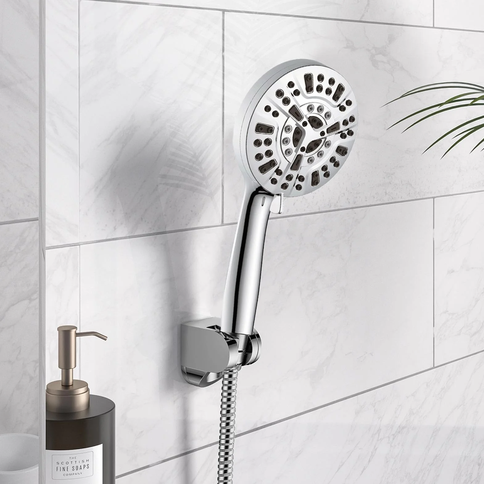 Guida per doccia portatile, soffione per ad alta pressione | 10 modalità Doccia portatile ad alta pressione flessibile - Accessori per il bagno, potente strumento per il bagno di viaggio a spruzzo d'a