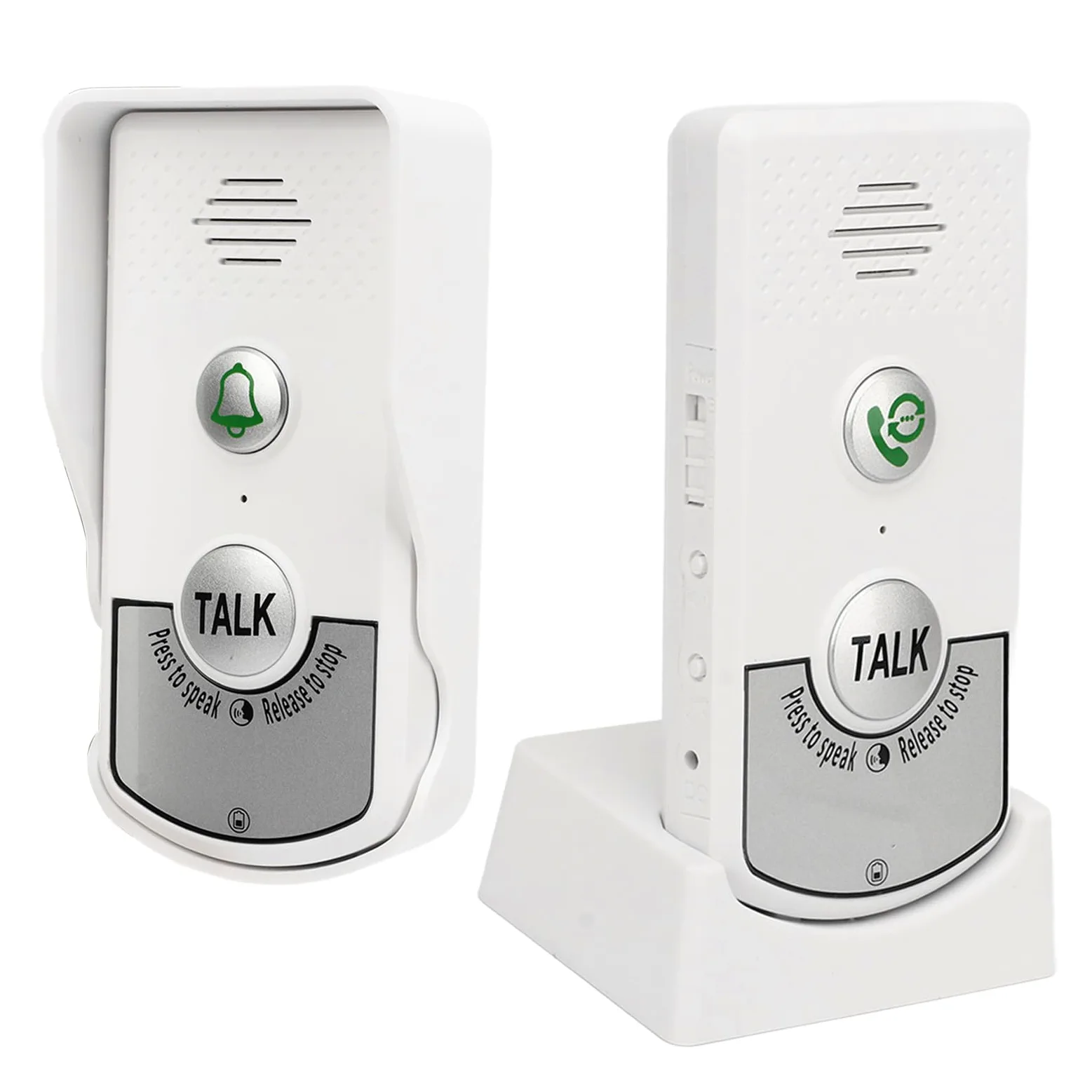Campanelli Citofonici Senza Fili Distanza 1000m Chip Eccellente Campanelli Citofonici Vocali Bianchi Campanello Portatile Intelligente per Case Hotel Ville Fabbriche