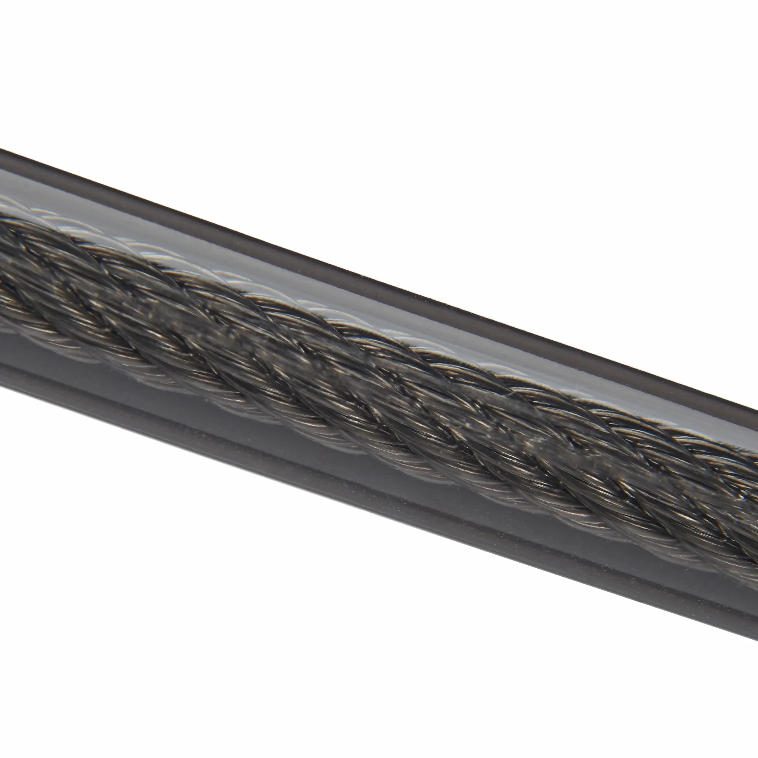 Relaxdays Cavo Antifurto Ø 12mm Filo 5m Acciaio Rivestito Lucchetto Bicicletta e Moto Nero