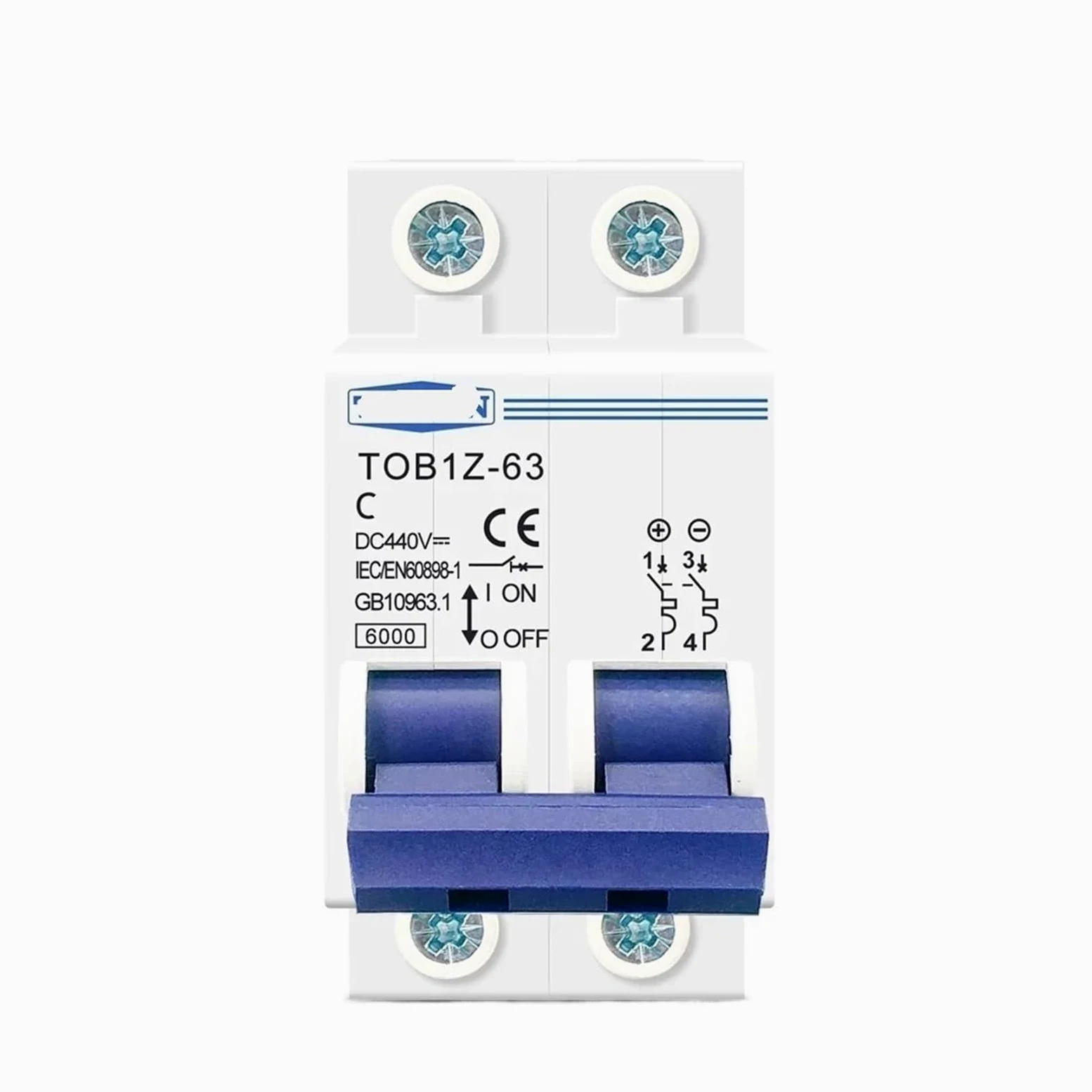 Interruttore magnetotermico 2P DC 6KA 440V 3A 6A 10A 16A 20A 25A 32A 40A 50A 63A(10A)