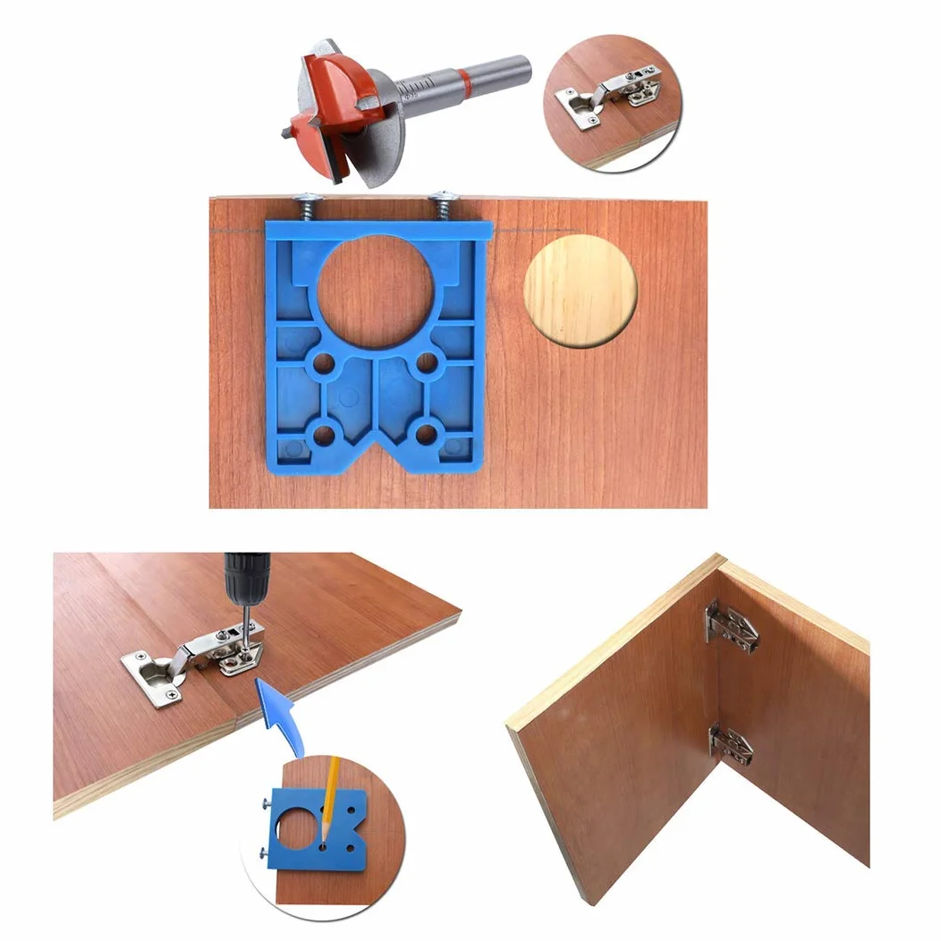 LUMIYA Set di Punte per Cerniera Nascoste Forstner 35 mm Fresa per guida di foratura