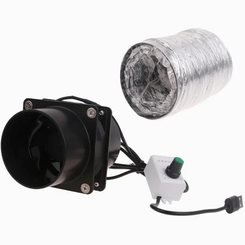Estrattore Aria, Ventilatore di Estrazione fumi ESD con connessione USB, Tubo da 1 m e velocità Regolabile for Applicazioni Versatili