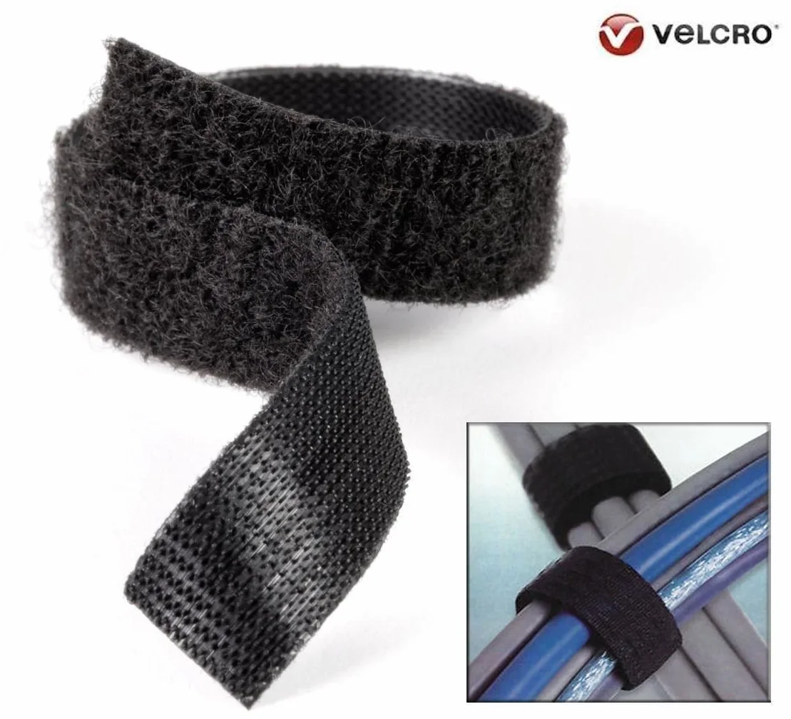 Velcro® ONE-WRAP® Hook and Loop nero 50 mm x 1 m
