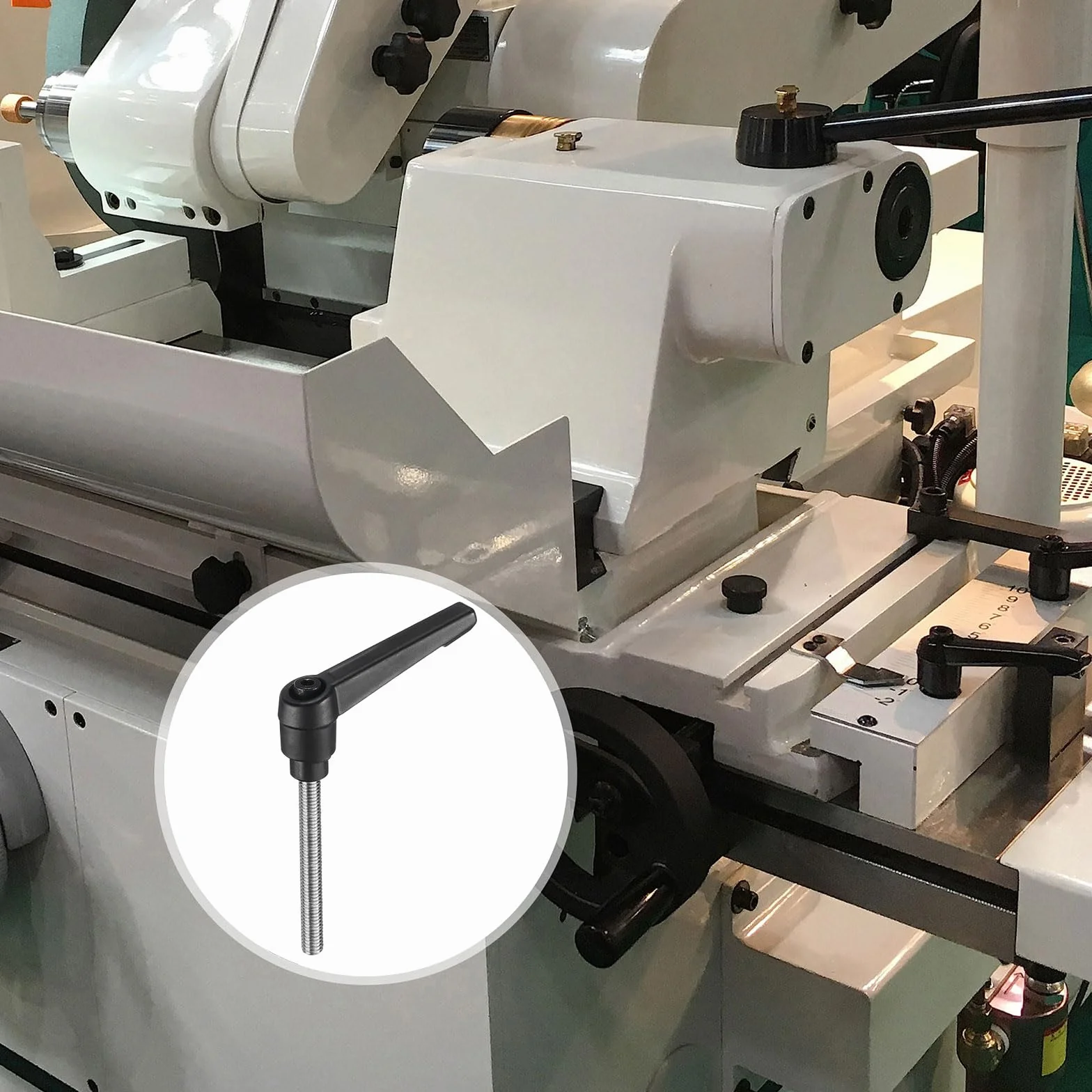 QUARKZMAN manopole regolabili M6 x 55 mm acciaio inox 304 con leva di bloccaggio nero