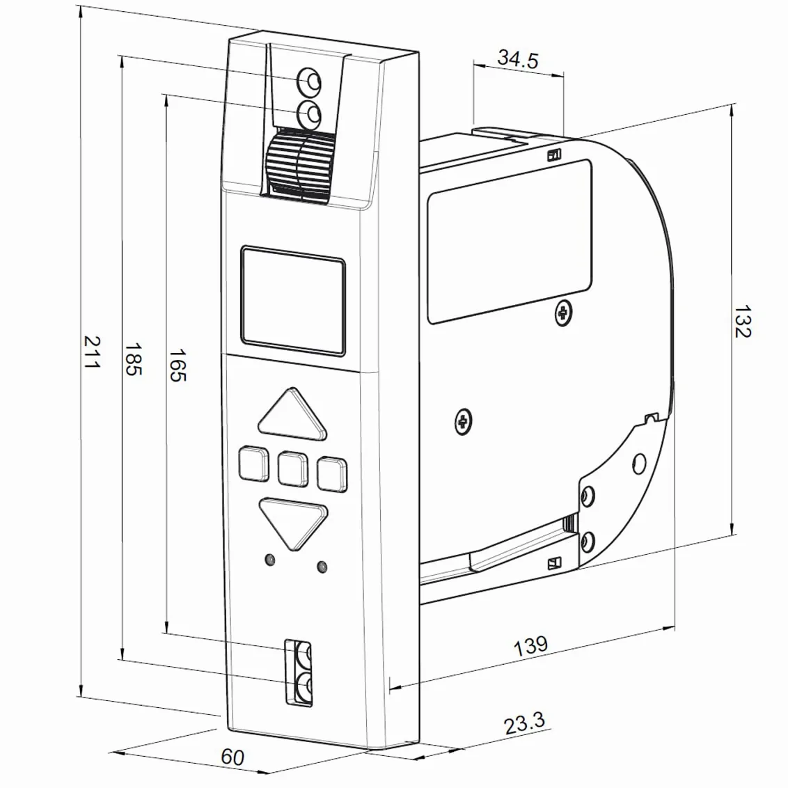 ATTAS MATOFIX PRO + sensore solare avvolgitore elettrico cinghia fino a 45 kg23 mm, a incasso, azionamento universale per tapparelle con display, tempi di guida regolabili (1)