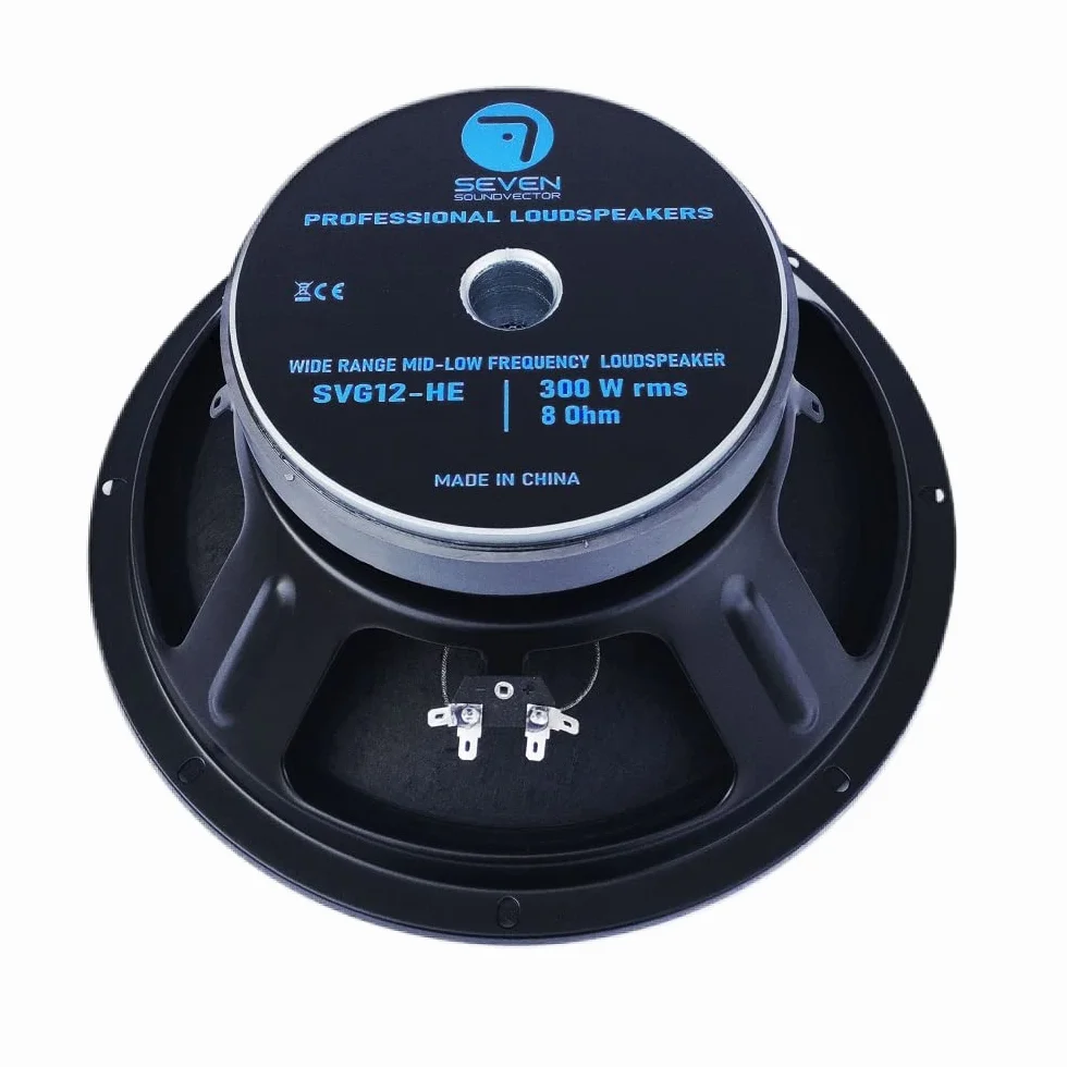 Seven Soundvector SVG12HE/8 Woofer 12 Pollici Altoparlante Professionale Grave Medio-Grave 8 Ohm 300W AES 600W Programma