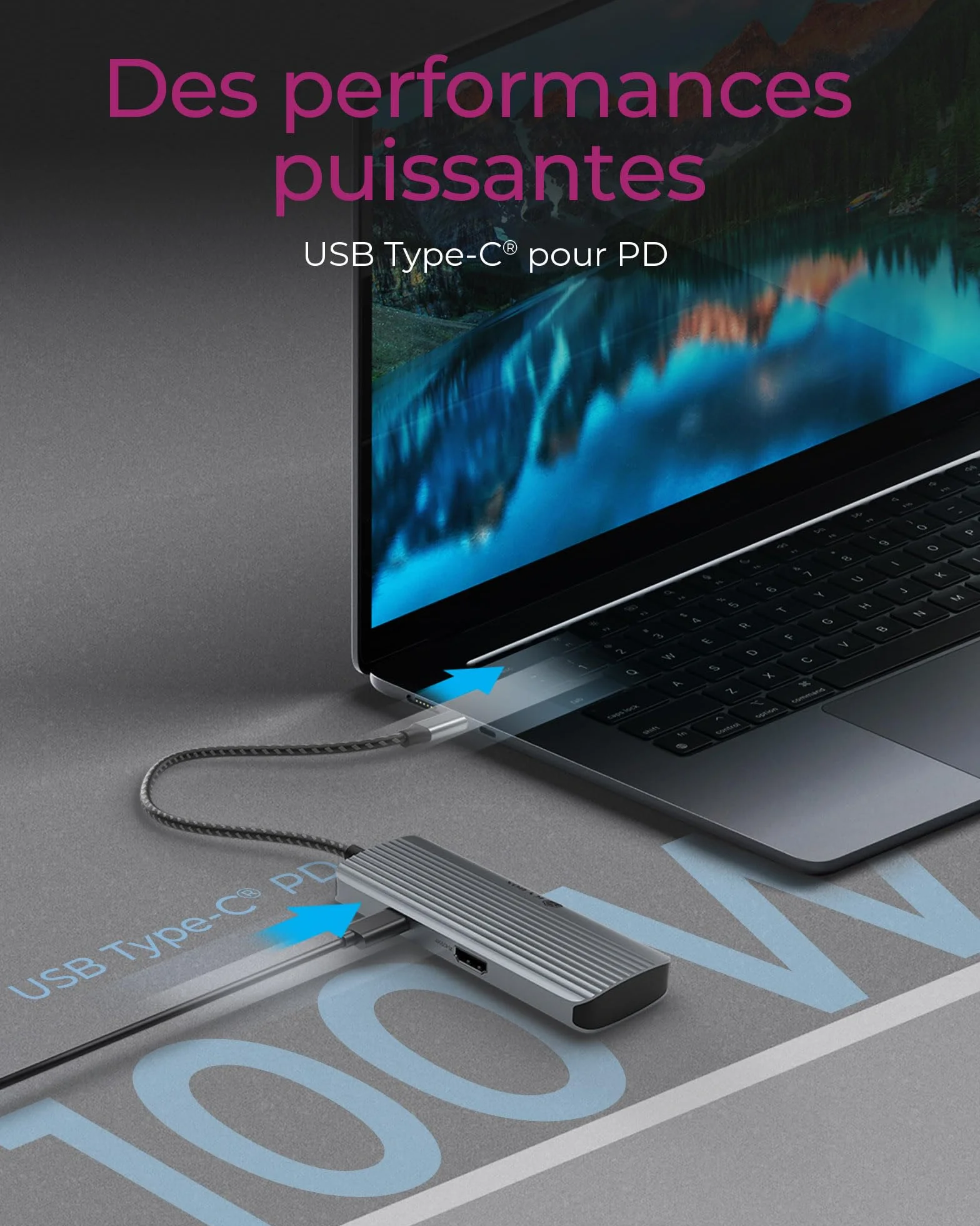 ICY BOX Docking Station USB-C (6 in 1) con HDMI (4K 60 Hz), Hub 4X USB 3.2 (Gen 1), Power Delivery 100W, Alluminio, Plug & Play, Windows e macOS, IB-DK4022a-CPD