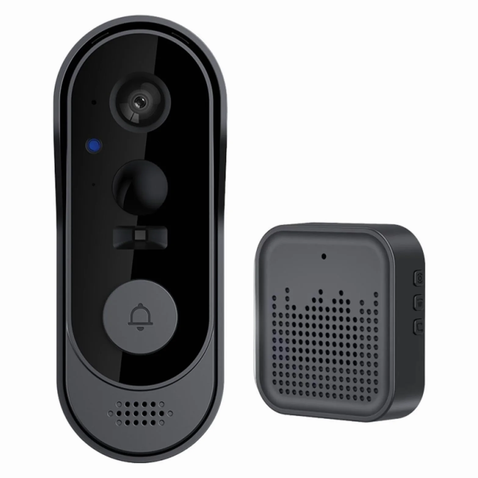 Campanello Video Sensore Sicurezza, Monitor, Cloud Storage | Videocamera Wireless D'Ingresso Avvisi Notturni Per Appartamento, Porta, Interno, Esterno