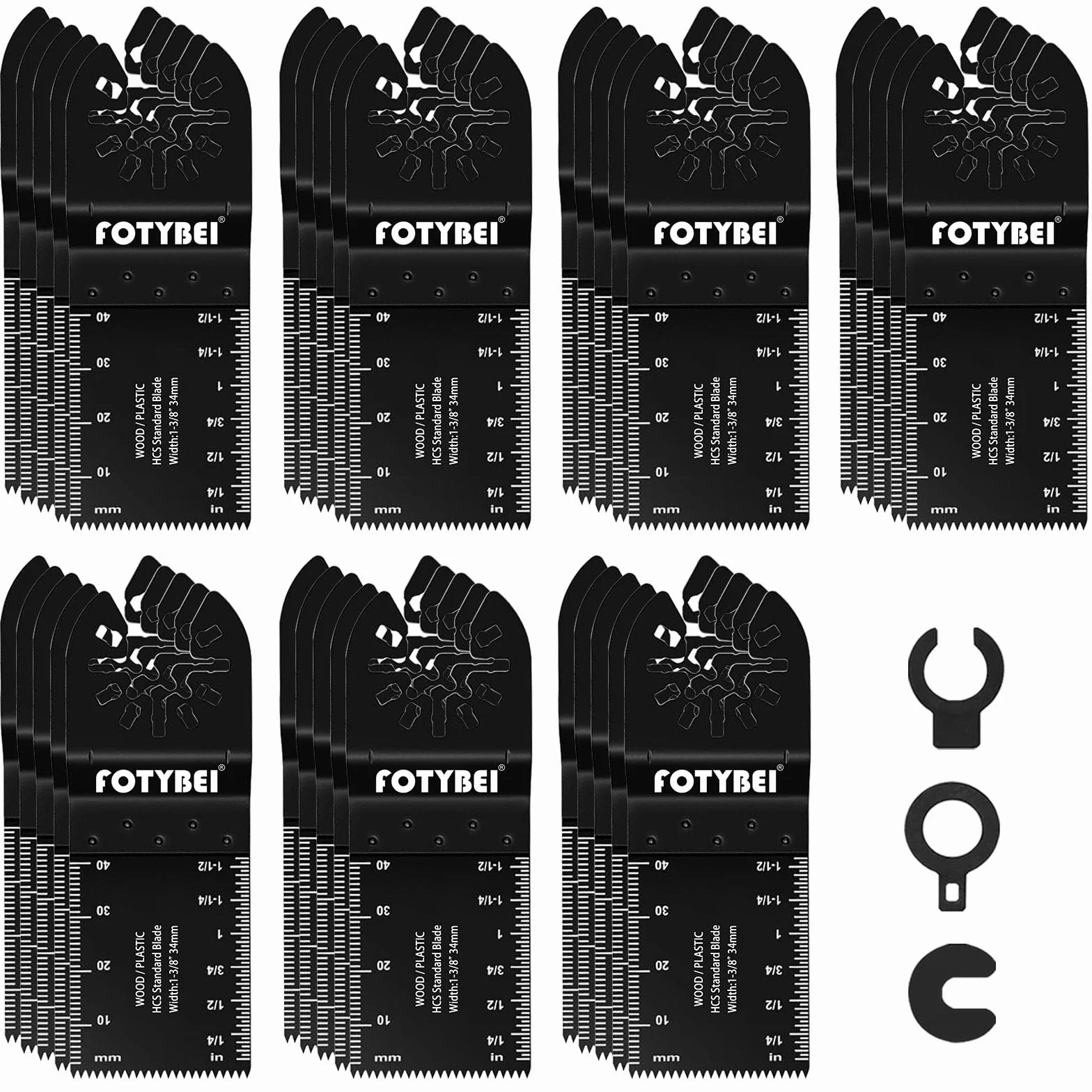 Set di Lame Utensile Multifunzione Oscillante 35 pezzi Legno Plastica Metallo Accessori Utensile Multifunzione Oscillanti Compatibile con Dewalt Makita Ryobi Parkside Black&Decker e altro ancora