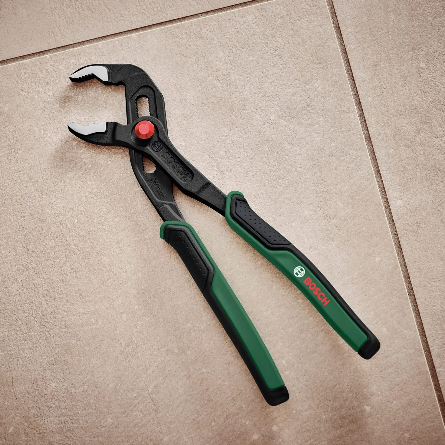 Bosch pinze a pappagallo con regolazione a pulsante e impugnatura Softgrip