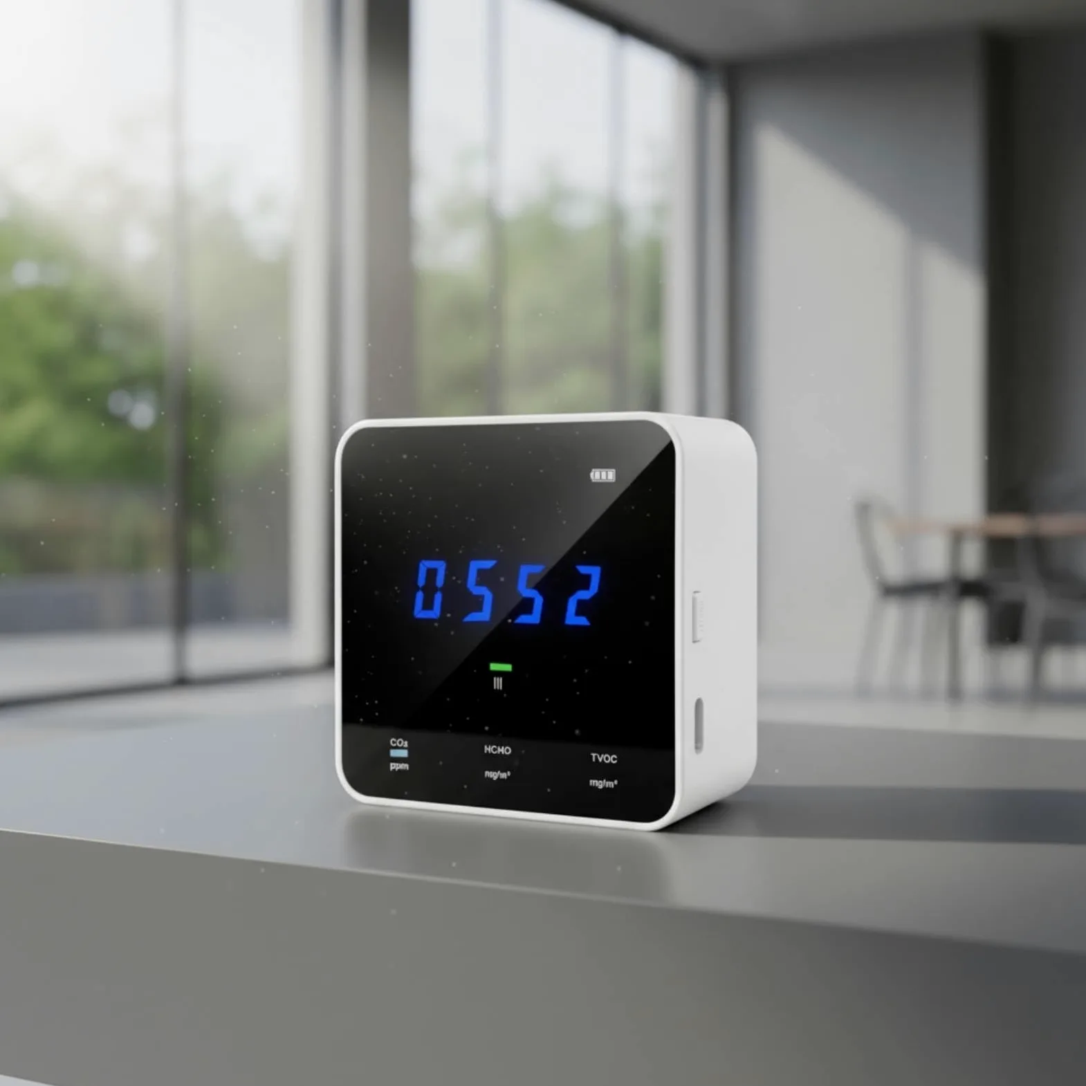 Rilevatore di Qualità ''atmosfera da Tavolo Portatile Rilevatore a Qualità '’atmosfera con Display Digitale Rapido Di
