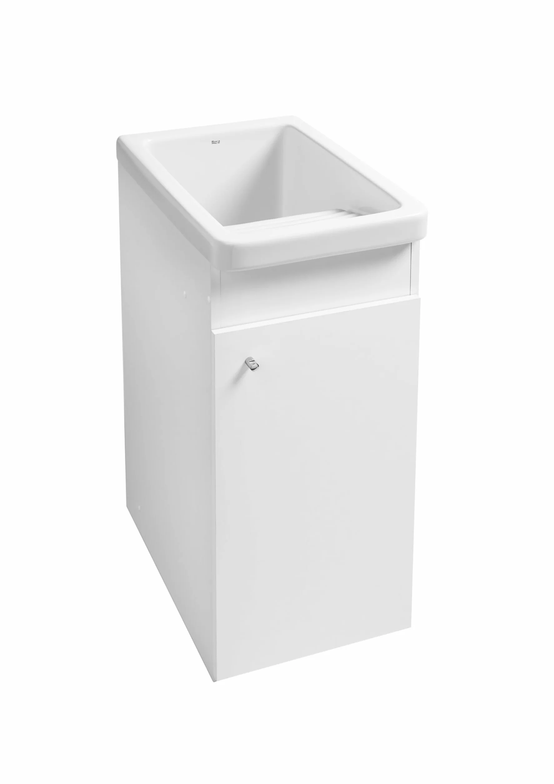 Roca Unik Henares Bianco Lucido (A851028806) - Lavello Classico in Porcellana Bianca, Libera Installazione, Rettangolare
