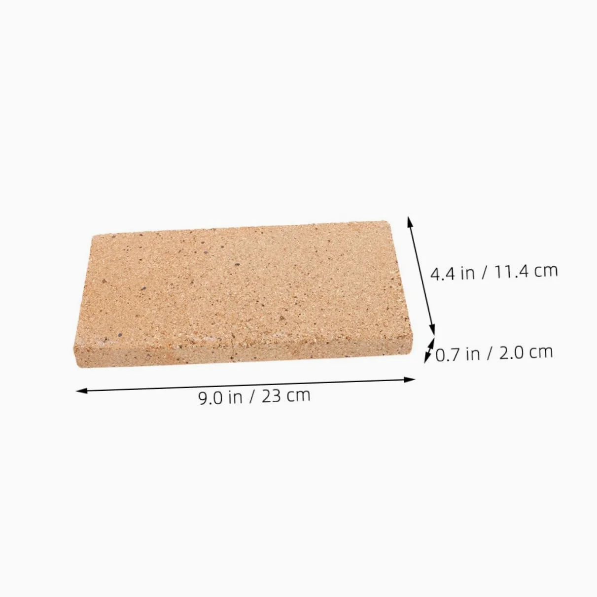 Mattone Refrattario Leggero in Pietra, Resistente alle Alte Temperature e All’usura, per Caminetti e Barbecue, Isolamento Durevole