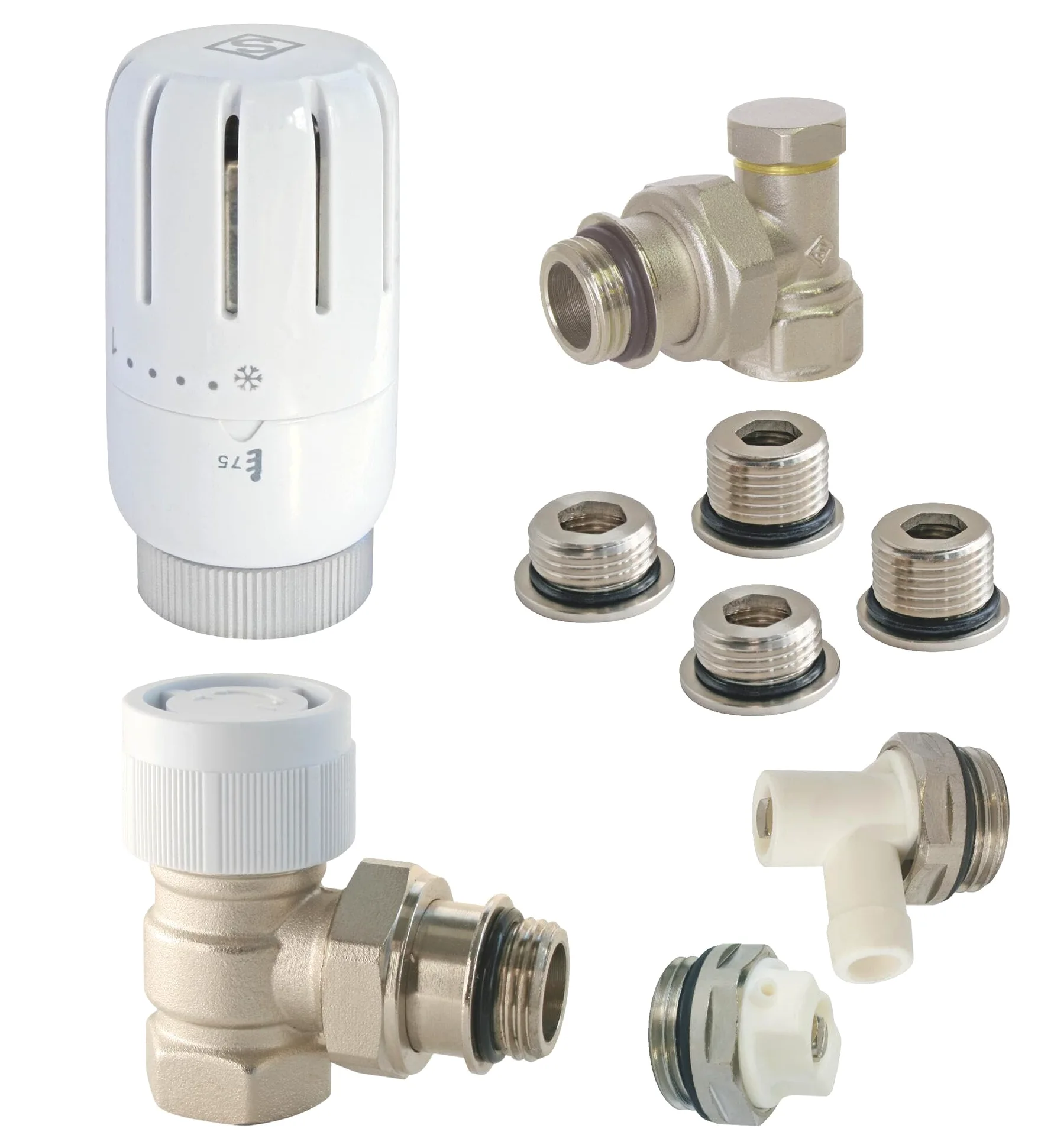 SOMATHERM FOR YOU - Kit con testa termostatica T301 staffa universale completa