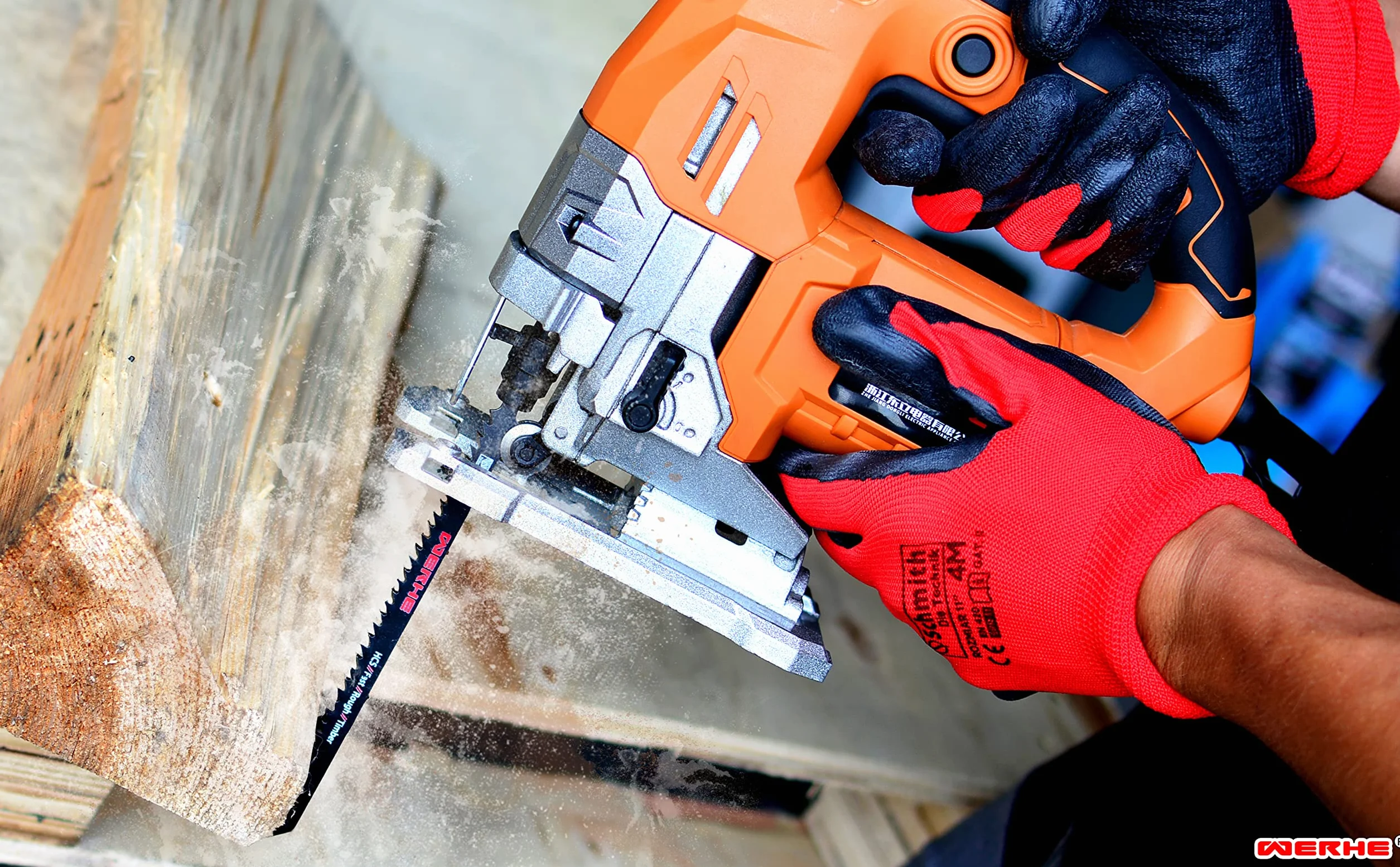 WERHE Set professionale lame per seghetto alternativo da 5 T744D 180mm – Lame extra lunghe per tagli precisi nel legno, compatibili con BOSCH, METABO, MAKITA & seghetti alternativi con attacco a T