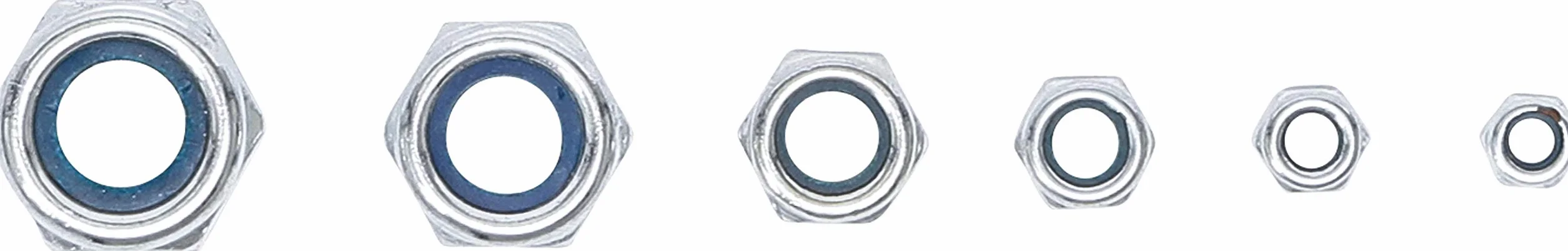 BGS 88144 Assortimento dadi autobloccanti metrico M4 - M12 53 pz.