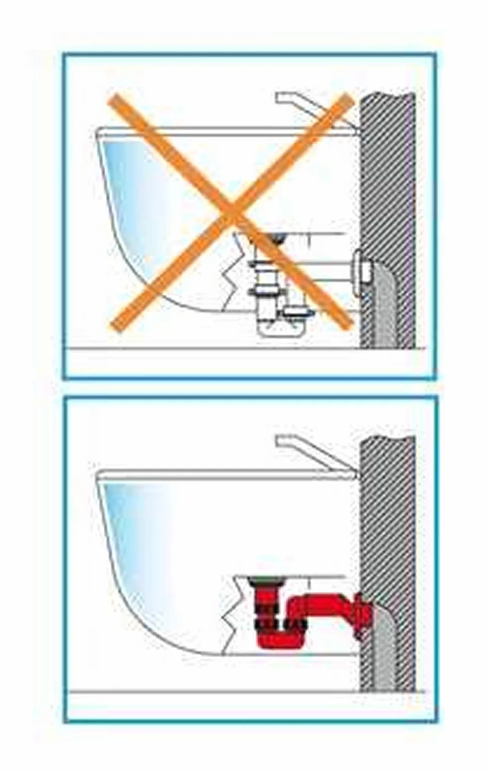 Lira Sifone Salvaspazio Eccentrico per Lavabo e Bidet 1″ 1/4 (40 mm) Attacco 1″ (32 mm)