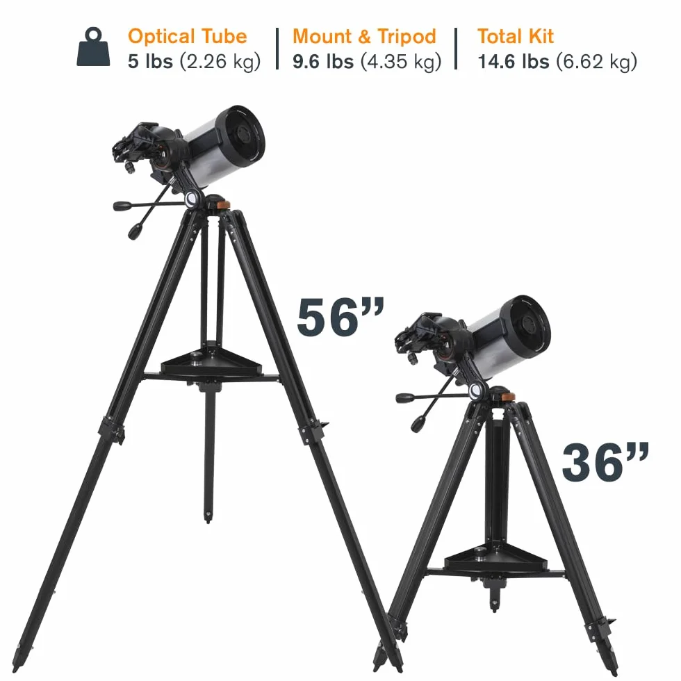 Celestron 22462 StarSense Explorer DX 5” Telescopio Schmidt-Cassegrain compatibile con app per smartphone Funziona con l'app StarSense – Compatibile con iOS/Android
