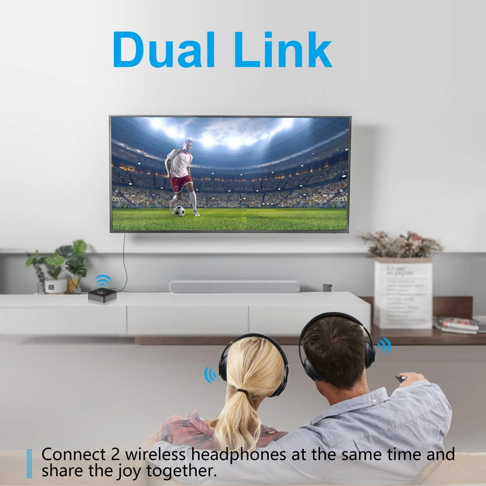 ZIOCOM Bluetooth 5.0 Trasmettitore Ricevitore, Adattatore Audio Wireless 2 in 1 per TV/PC/Casse e Impianto Stereo di Casa (Ottico, Aux 3,5 mm, RCA), Accoppia 2 Dispositivi Contemporaneamente