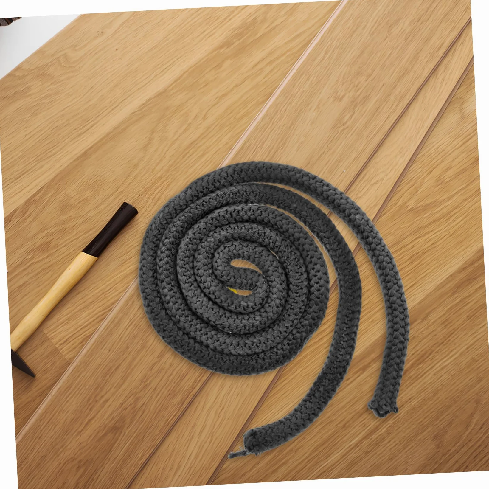 Mikikit 5m Corda di Tenuta Ignifuga per Caminetto a Legna Kit di Guarnizioni per Porte di Caminetti Pellet Sigillante per Caminetti Materiale per Guarnizioni Resistente alle Alte Temperatu