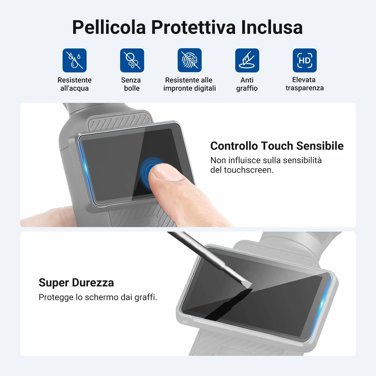 NEEWER Teleconvertitore Compatibile con DJI Osmo Pocket 3/Pocket 4/Xtra Muse, Lente Magnetica in Vetro Ottico HD Multistrato a 4 Elementi e 3 Gruppi, Accessori per Action Camera Gimbal, LS-84