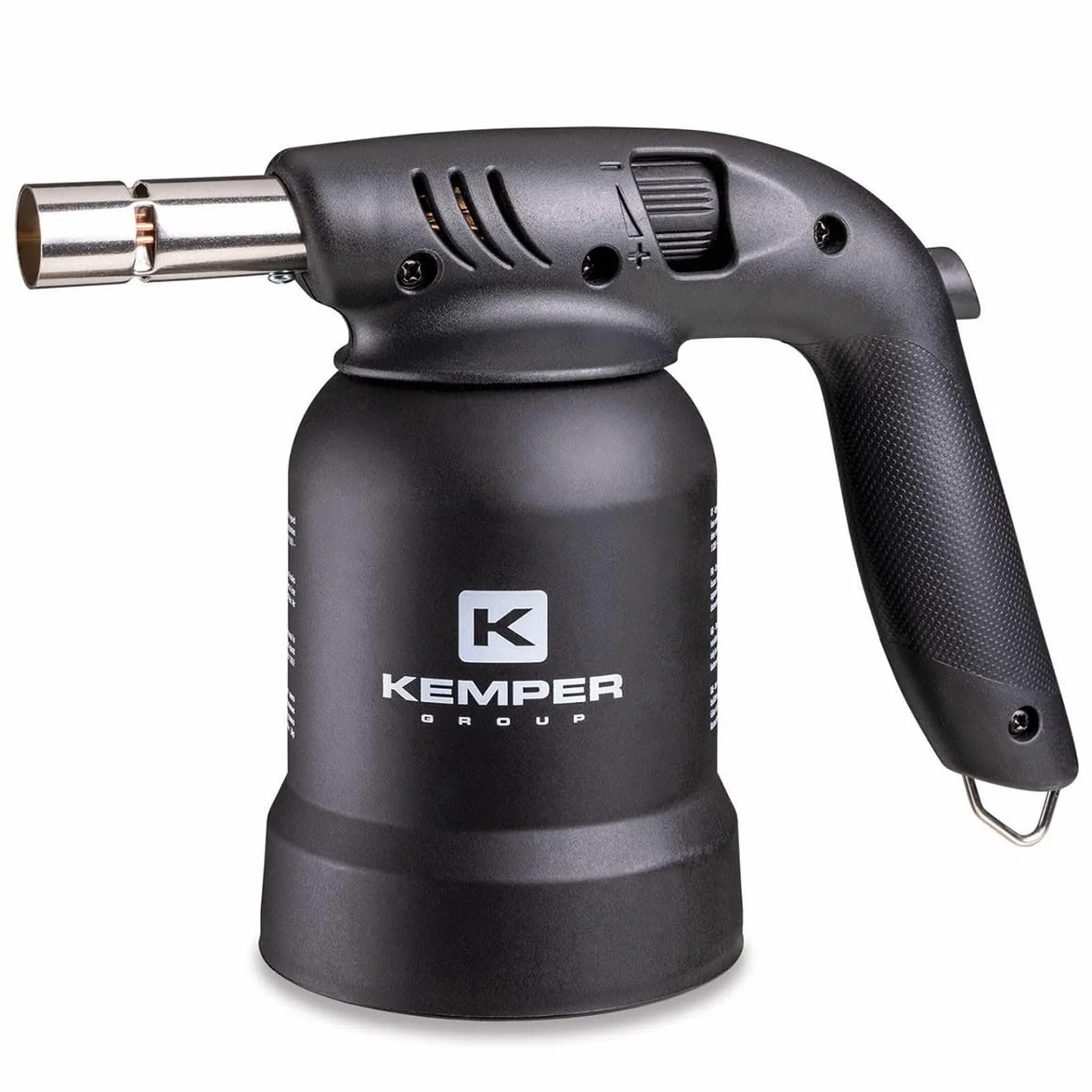 Cannello per saldatura a gas 360° Accensione piezoelettrica 8 cartucce EDIZIONE NERA KEMPER