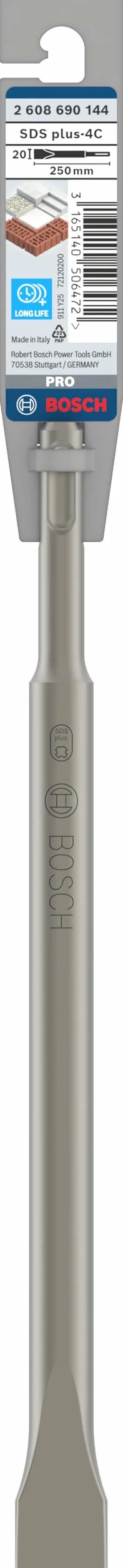 Bosch Professional Scalpello Piatto SDS plus 250 x 20 mm do Betonu