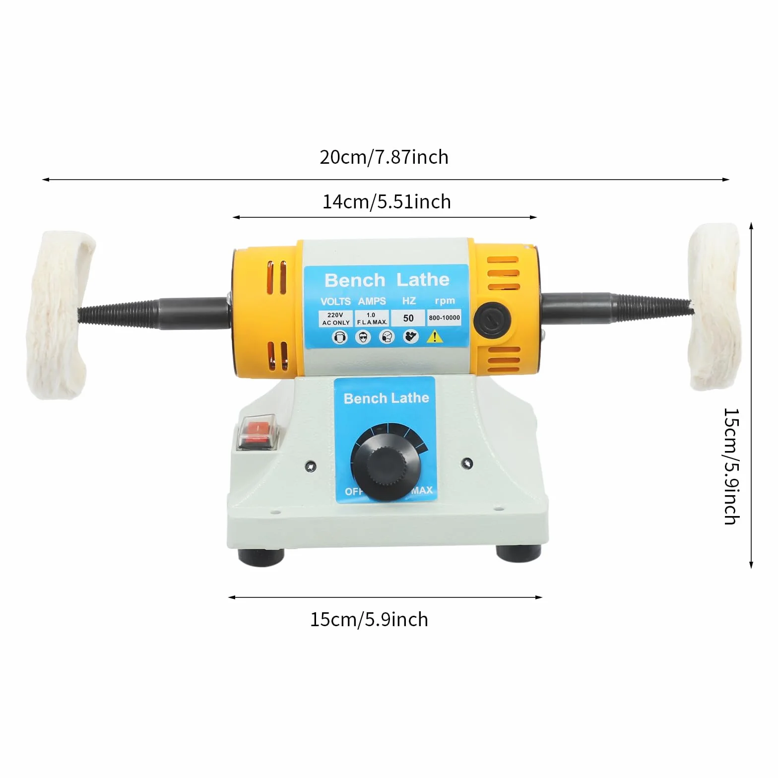 Lucidatrice da banco 350W 10000RPM Smerigliatrice e lucidatrice stand Motore