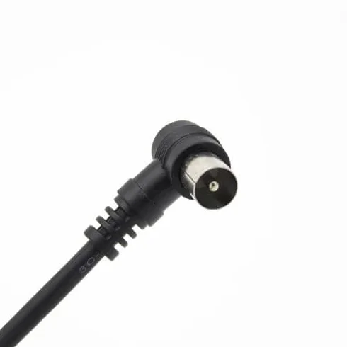 Cablepelado® Cavo per antenna TV, 75 Ω, 2,5 m, colore: nero
