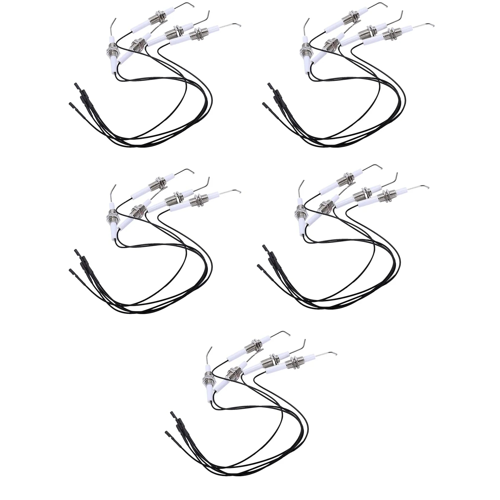 Ignition Accenditore di Elettrodi Ceramici A Spina con 30cm nel Terminale Rotondo 25pcs / 2.3mm