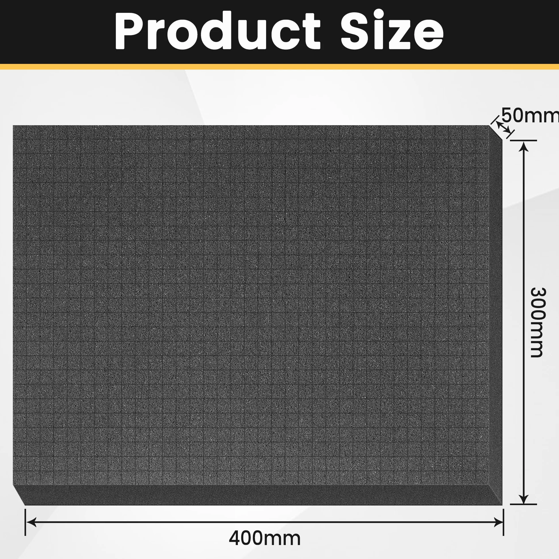 Pameil 4 Pezzi 400 X 300 X 50 mm Gommapiuma A Griglia Valigetta Per Attrezzi Inserto Per Valigia