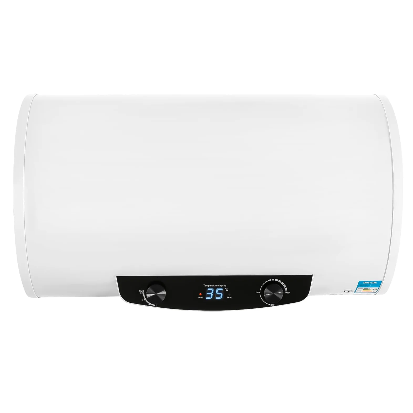 Serbatoio dell'acqua elettrico orizzontale, 120 litri, 2 kW, caldaia elettrica, scaldabagno con doccetta