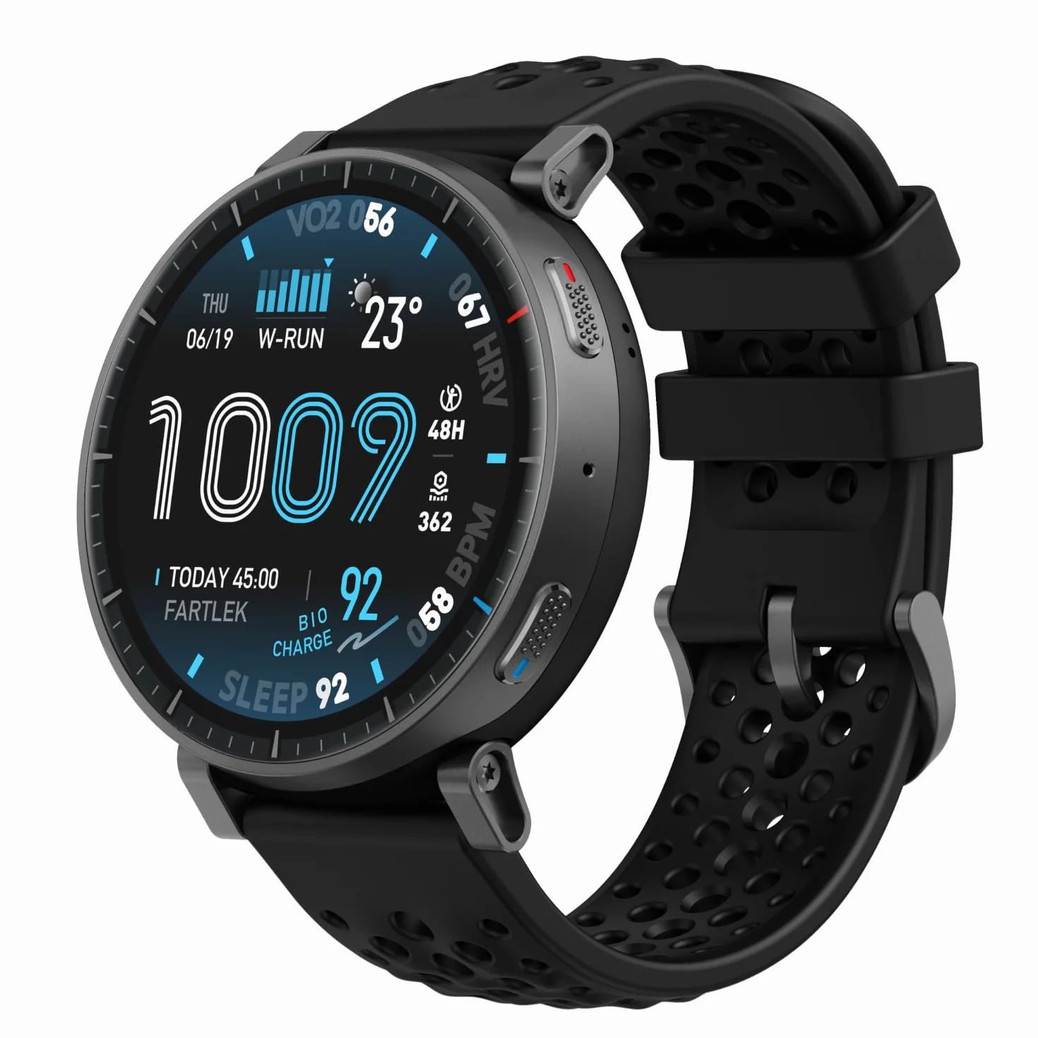 Amazfit Active Max 48mm Smartwatch 1,5'' AMOLED, 25 Giorni Autonomia, Mappe Offline, NFC, GPS, 4GB di Memoria, 170+ Sportive, 5 ATM, Monitoraggio Fitness, Sonno & Battito per Android/iPhone